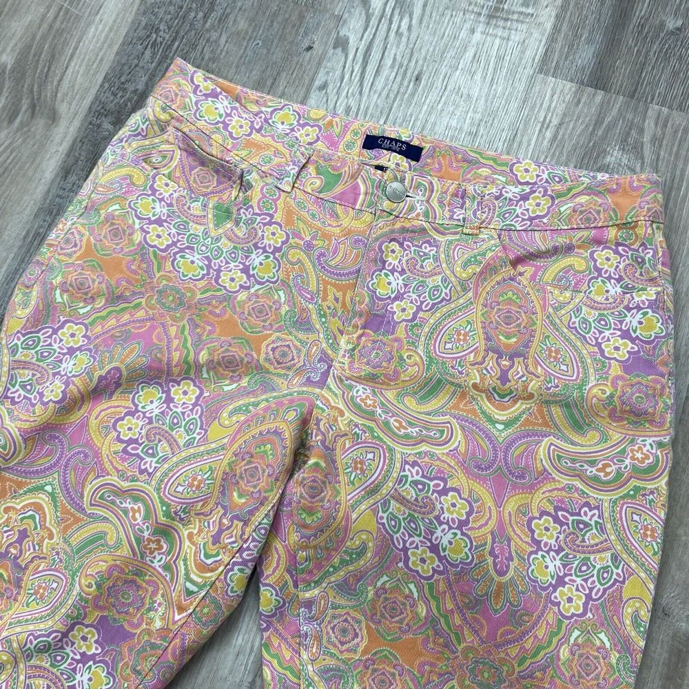 Chaps Multicolor Paisley Straight Leg Jeans